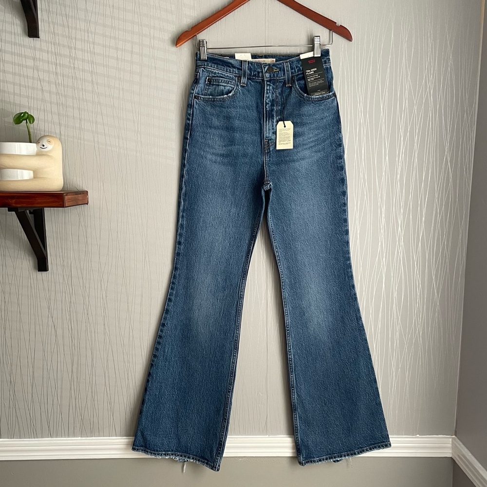 Levi’s 70s High Rise Flare Jeans 25 X 32 - Picture 2 of 13